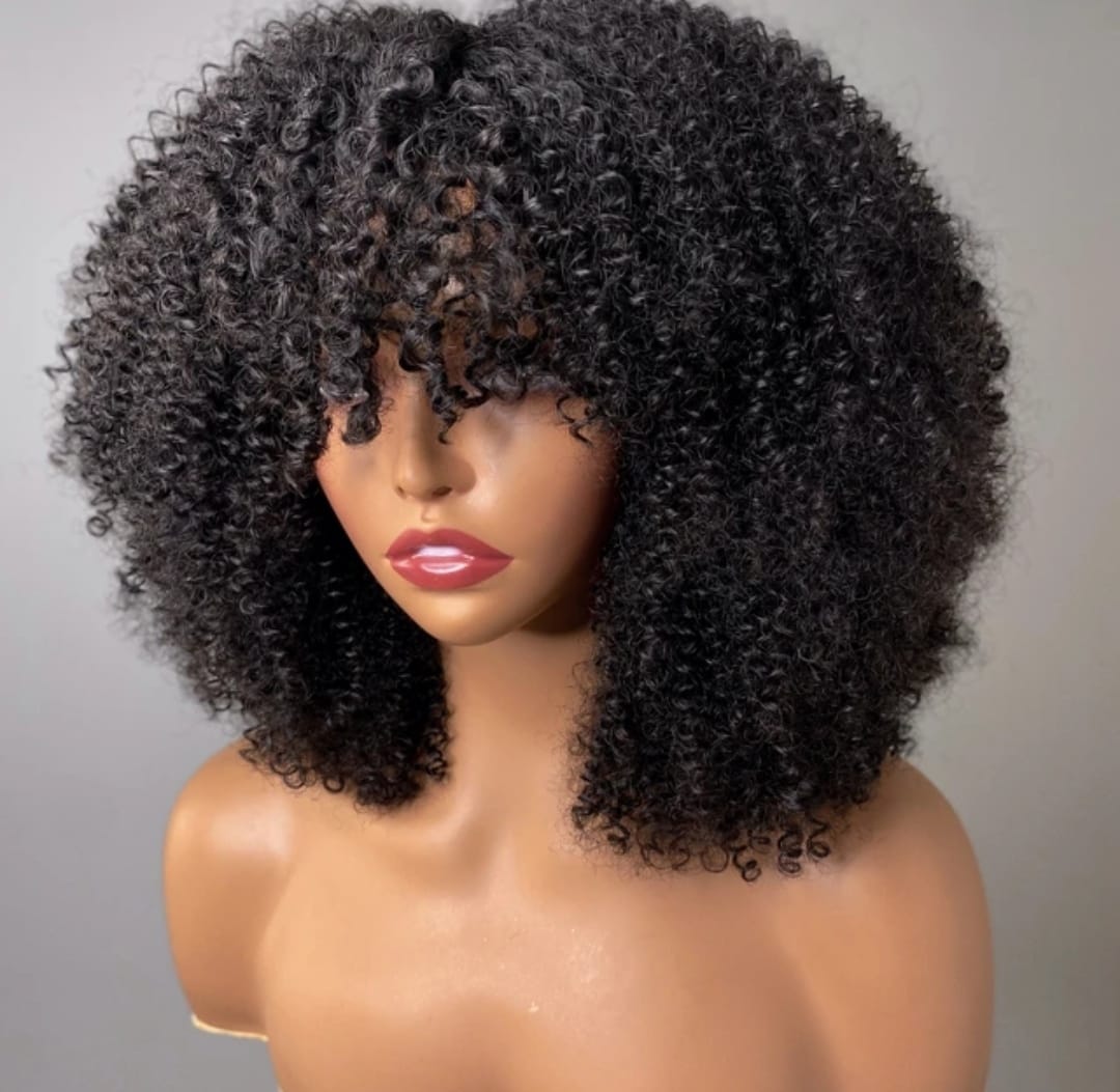 Fringe Curly Wig