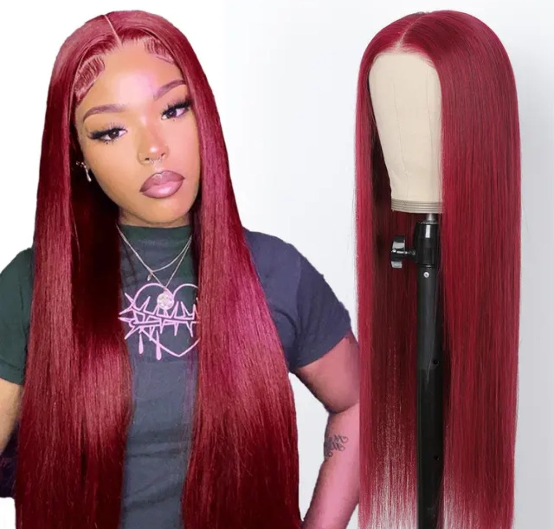 99j color T lace wig