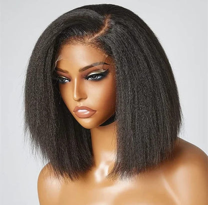 4C hairline Kinky Bob Wig