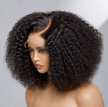 Preplucked hairline Curly Wig