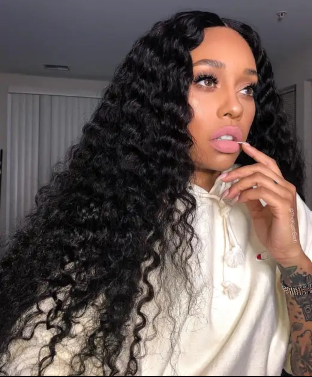 20" Water wave lace wig