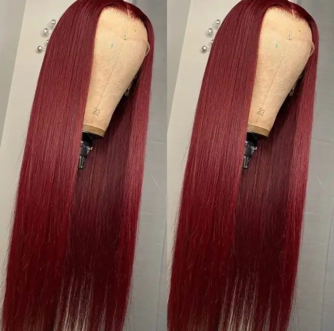 18" 99j color T lace wig