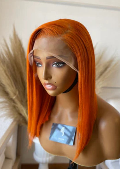 Frontal Ginger Bob Wig