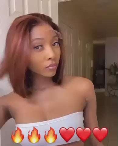 Frontal ginger wig